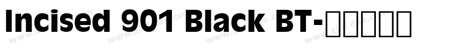 Incised 901 Black BT字体转换